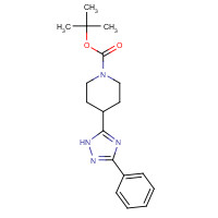 1001022-57-6 tert-butyl 4-(3-phenyl-1H-1,2,4-triazol-5-yl)piperidine-1-carboxylate chemical structure