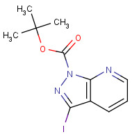 920036-34-6 tert-butyl 3-iodopyrazolo[3,4-b]pyridine-1-carboxylate chemical structure