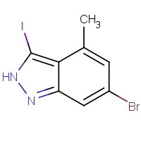 885521-53-9 6-bromo-3-iodo-4-methyl-2H-indazole chemical structure