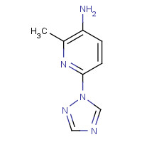 1001067-59-9 2-methyl-6-(1,2,4-triazol-1-yl)pyridin-3-amine chemical structure