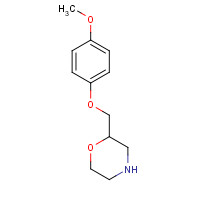 46739-98-4 2-[(4-methoxyphenoxy)methyl]morpholine chemical structure