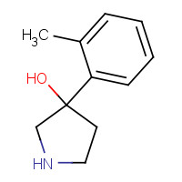 702630-29-3 3-(2-methylphenyl)pyrrolidin-3-ol chemical structure
