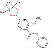 1419221-33-2 2-methoxy-N-pyridin-2-yl-4-(4,4,5,5-tetramethyl-1,3,2-dioxaborolan-2-yl)benzamide chemical structure