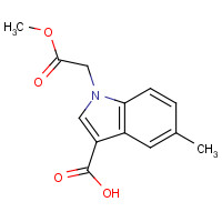 1404532-03-1 1-(2-methoxy-2-oxoethyl)-5-methylindole-3-carboxylic acid chemical structure