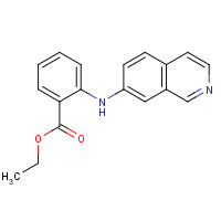 645418-86-6 ethyl 2-(isoquinolin-7-ylamino)benzoate chemical structure