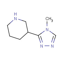 661470-61-7 3-(4-methyl-1,2,4-triazol-3-yl)piperidine chemical structure