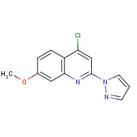 918662-51-8 4-chloro-7-methoxy-2-pyrazol-1-ylquinoline chemical structure