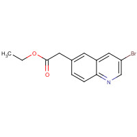1393353-34-8 ethyl 2-(3-bromoquinolin-6-yl)acetate chemical structure