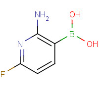 1225227-87-1 (2-amino-6-fluoropyridin-3-yl)boronic acid chemical structure