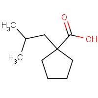 1210879-99-4 1-(2-methylpropyl)cyclopentane-1-carboxylic acid chemical structure