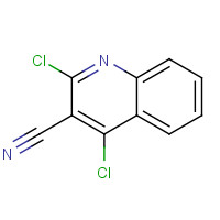 69875-54-3 2,4-dichloroquinoline-3-carbonitrile chemical structure