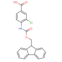 1301628-43-2 3-chloro-4-(9H-fluoren-9-ylmethoxycarbonylamino)benzoic acid chemical structure
