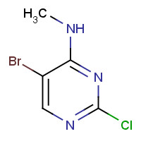 205672-24-8 5-bromo-2-chloro-N-methylpyrimidin-4-amine chemical structure