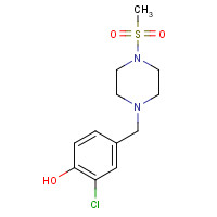 1370209-60-1 2-chloro-4-[(4-methylsulfonylpiperazin-1-yl)methyl]phenol chemical structure