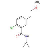 1206625-87-7 2-chloro-N-cyclopropyl-5-(2-methoxyethyl)benzamide chemical structure