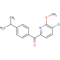 1310947-62-6 (5-chloro-6-methoxypyridin-2-yl)-(4-propan-2-ylphenyl)methanone chemical structure