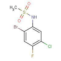 685536-25-8 N-(2-bromo-5-chloro-4-fluorophenyl)methanesulfonamide chemical structure