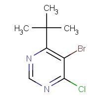3438-54-8 5-bromo-4-tert-butyl-6-chloropyrimidine chemical structure