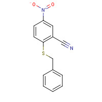 175135-67-8 2-benzylsulfanyl-5-nitrobenzonitrile chemical structure