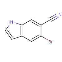 1467060-13-4 5-bromo-1H-indole-6-carbonitrile chemical structure
