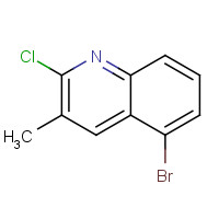132118-60-6 5-bromo-2-chloro-3-methylquinoline chemical structure