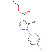 110821-40-4 ethyl 5-bromo-1-(4-chlorophenyl)pyrazole-4-carboxylate chemical structure