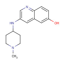 1442636-23-8 3-[(1-methylpiperidin-4-yl)amino]quinolin-6-ol chemical structure
