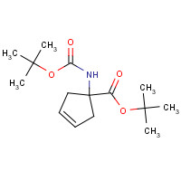 521964-59-0 tert-butyl 1-[(2-methylpropan-2-yl)oxycarbonylamino]cyclopent-3-ene-1-carboxylate chemical structure