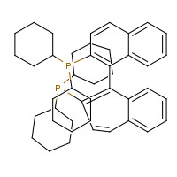 213774-71-1 dicyclohexyl-[1-(2-dicyclohexylphosphanylnaphthalen-1-yl)naphthalen-2-yl]phosphane chemical structure