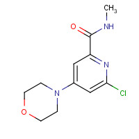 1353875-71-4 6-chloro-N-methyl-4-morpholin-4-ylpyridine-2-carboxamide chemical structure