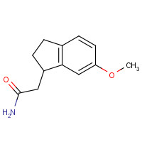 87929-09-7 2-(6-methoxy-2,3-dihydro-1H-inden-1-yl)acetamide chemical structure