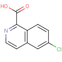 1179149-30-4 6-chloroisoquinoline-1-carboxylic acid chemical structure
