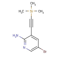 905966-34-9 5-bromo-3-(2-trimethylsilylethynyl)pyridin-2-amine chemical structure