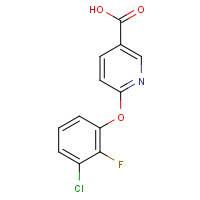 1245643-50-8 6-(3-chloro-2-fluorophenoxy)pyridine-3-carboxylic acid chemical structure