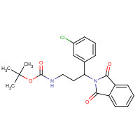 1386398-76-0 tert-butyl N-[3-(3-chlorophenyl)-3-(1,3-dioxoisoindol-2-yl)propyl]carbamate chemical structure
