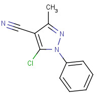 51626-33-6 5-chloro-3-methyl-1-phenylpyrazole-4-carbonitrile chemical structure
