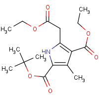 107044-80-4 2-O-tert-butyl 4-O-ethyl 5-(2-ethoxy-2-oxoethyl)-3-methyl-1H-pyrrole-2,4-dicarboxylate chemical structure