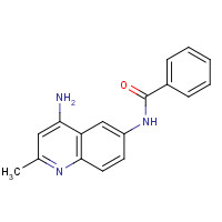 6269-68-7 N-(4-amino-2-methylquinolin-6-yl)benzamide chemical structure