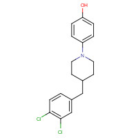 851702-87-9 4-[4-[(3,4-dichlorophenyl)methyl]piperidin-1-yl]phenol chemical structure