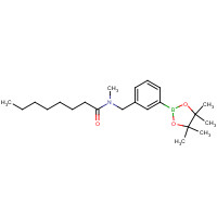 876169-12-9 N-methyl-N-[[3-(4,4,5,5-tetramethyl-1,3,2-dioxaborolan-2-yl)phenyl]methyl]octanamide chemical structure