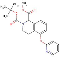 1430563-86-2 2-O-tert-butyl 1-O-methyl 5-pyridin-2-yloxy-3,4-dihydro-1H-isoquinoline-1,2-dicarboxylate chemical structure