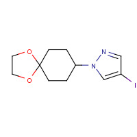 1175275-29-2 1-(1,4-dioxaspiro[4.5]decan-8-yl)-4-iodopyrazole chemical structure
