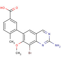 1191932-26-9 3-(2-amino-8-bromo-7-methoxyquinazolin-6-yl)-4-methylbenzoic acid chemical structure