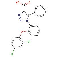 664966-03-4 1-[2-(2,4-dichlorophenoxy)phenyl]-5-phenyltriazole-4-carboxylic acid chemical structure