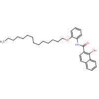 39163-92-3 1-hydroxy-N-(2-tetradecoxyphenyl)naphthalene-2-carboxamide chemical structure