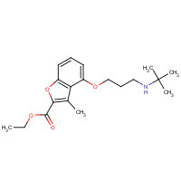 279231-57-1 ethyl 4-[3-(tert-butylamino)propoxy]-3-methyl-1-benzofuran-2-carboxylate chemical structure