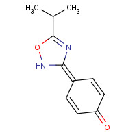 63571-34-6 4-(5-propan-2-yl-1,2,4-oxadiazol-3-ylidene)cyclohexa-2,5-dien-1-one chemical structure
