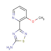 1179359-53-5 3-(3-methoxypyridin-2-yl)-1,2,4-thiadiazol-5-amine chemical structure