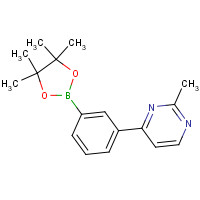 1314389-99-5 2-methyl-4-[3-(4,4,5,5-tetramethyl-1,3,2-dioxaborolan-2-yl)phenyl]pyrimidine chemical structure