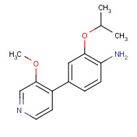 1462950-57-7 4-(3-methoxypyridin-4-yl)-2-propan-2-yloxyaniline chemical structure